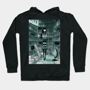 Black cat bookstore Hoodie